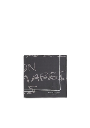 Margiela Gray Silk Scarf