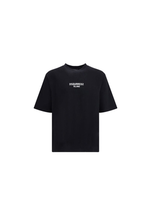 Dsquared² Black Cotton T-Shirt - L