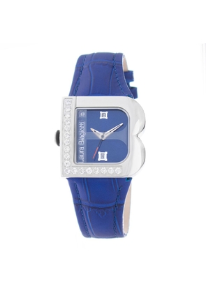 Laura Biagiotti Purple Leather Dress Watch