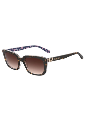 Love Moschino Brown Acetate Sunglasses