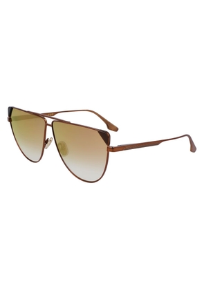 Victoria Beckham Brown Metal Sunglasses