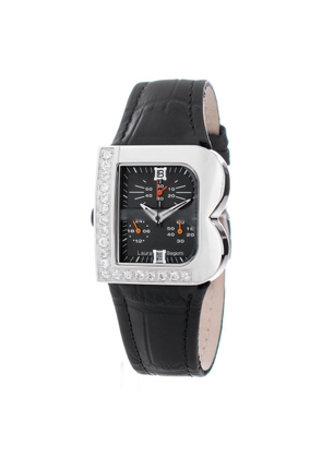 Laura Biagiotti Black Stainless Steel Dress Watch