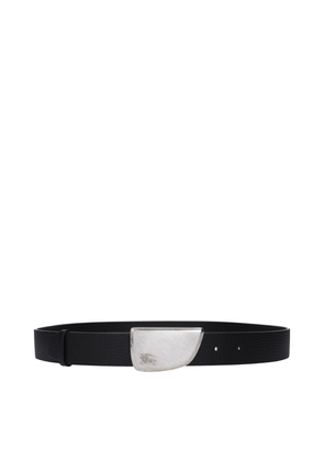 Burberry Black Leather Regular Belt - 85 cm / 34 Inches