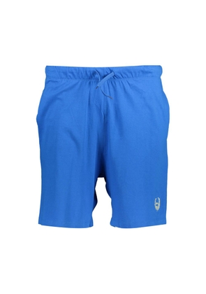 Gianmarco Venturi Blue Cotton Men's Sport Short - XL