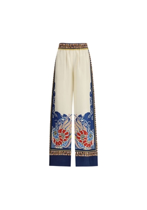 La Double J Multicolor Silk Casual Pants - L