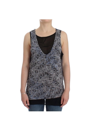 Costume National Black Silk Top - L