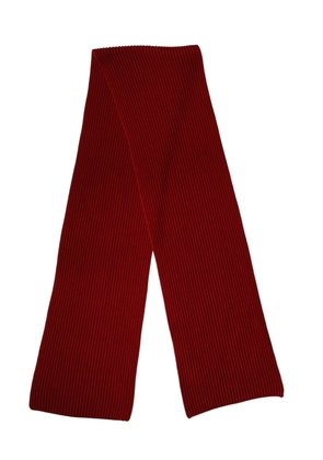 Dolce & Gabbana Red Wool Knitted Neck Wrap Shawl Men Scarf