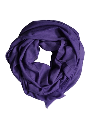 Dolce & Gabbana Purple Lace Stole Cotton Wrap Shawl Scarf