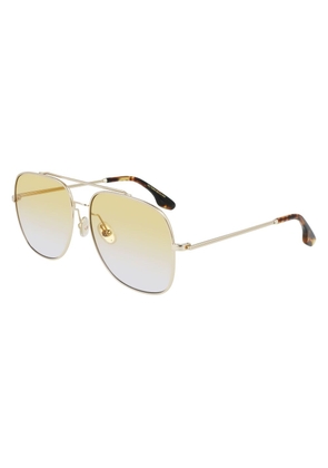 Victoria Beckham Gold Metal Sunglasses