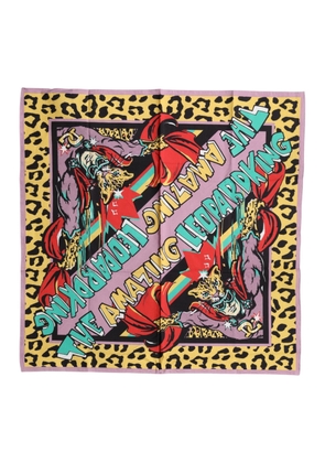 Dolce & Gabbana Multicolor Cartoon Square Foulard Scarf