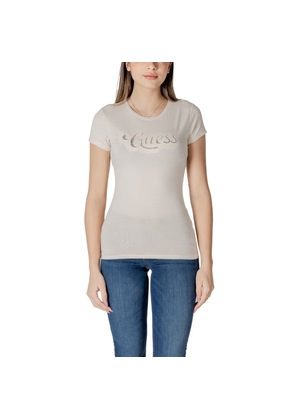 Guess Beige Cotton T-Shirt - XL