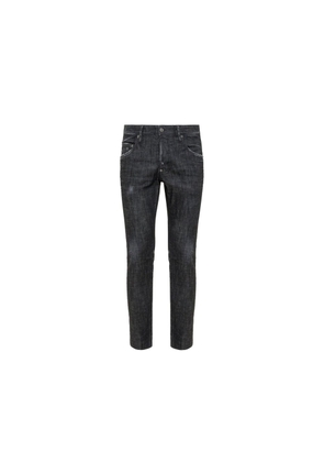 Dsquared² Black Cotton Slim Fit Jeans - 42