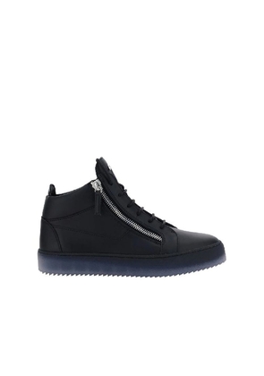 Giuseppe Zanotti Black Calfskin High Top Sneakers - EU39.5/US6.5