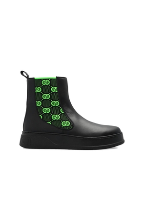 Gucci Black Leather Chelsea Boots - EU42/US9