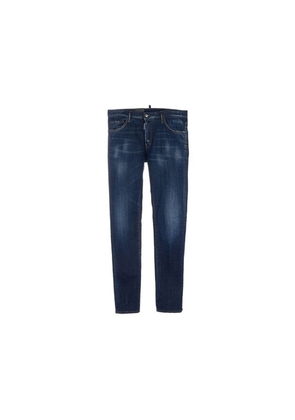 Dsquared² Blue Cotton Skinny Jeans - 42