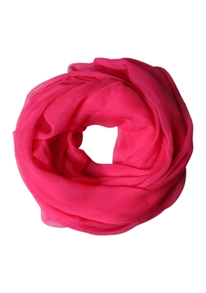 Dolce & Gabbana Pink Silk Stole Neck Wrap Shawl Men 174cm x 128.5cm Scarf