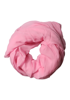 Dolce & Gabbana Pink Silk Sash Neck Wrap Shawl Men Scarf