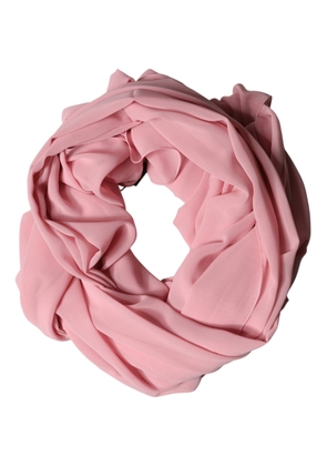 Dolce & Gabbana Pink Silk Stole Neck Wrap Shawl Men  Scarf
