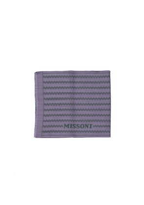Missoni Purple Wool Scarf