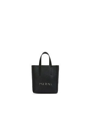 Marni Black Calfskin Tote Bag