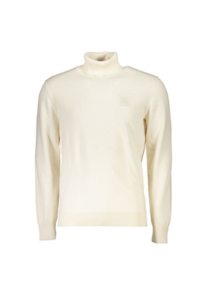 Hugo Boss White Cotton Turtleneck - 2XL