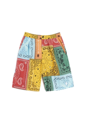 Marcelo Burlon Bicolor Polyamide Shorts - M