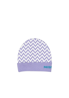 Missoni Purple Wool Beanie - UNI