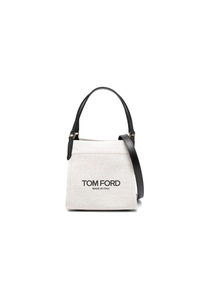 Tom Ford Beige Canvas Tote Bag