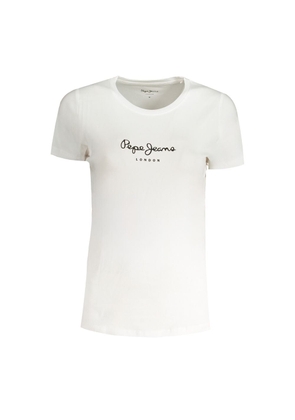 Pepe Jeans Bianco Cotton Women T-Shirt - XS