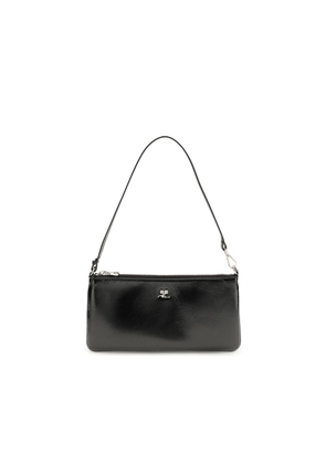 Courrèges Black Cowhide Shoulder Bag