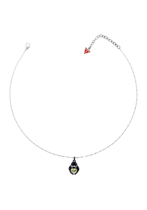 Guess Transparent Stainless Steel Necklace - One Size