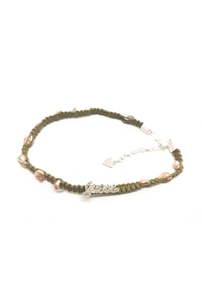 Guess Green Textile Necklace - One Size