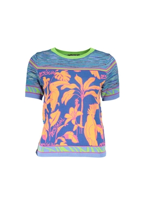 Desigual Light Blue Cotton T-Shirt - XL