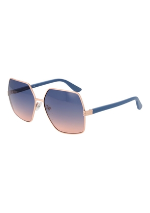 Guess Rose Gold Metal Sunglasses