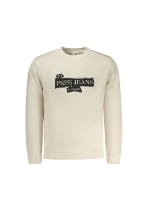 Pepe Jeans Beige Cotton Men Sweatshirt - S