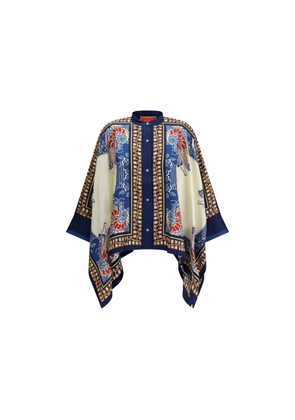 La Double J Multicolor Silk Pattern Shirt - L