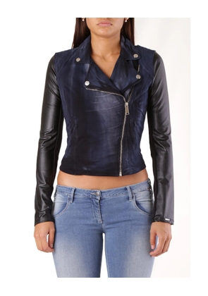 Met Blue Cotton Biker Jacket - S