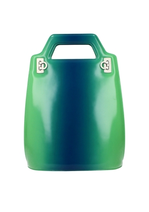 Salvatore Ferragamo Green Leather Handbag