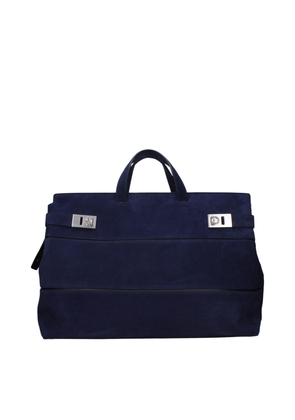 Salvatore Ferragamo Blue Leather Handbag