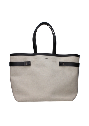 Salvatore Ferragamo Beige Fabric Shoulder Bag