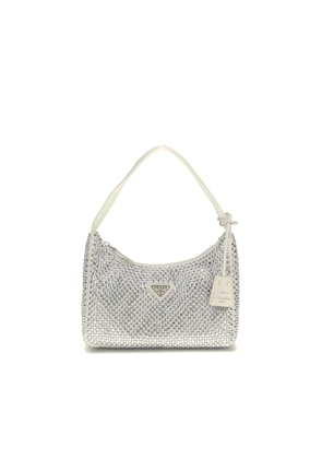 Prada White Viscose Shoulder Bag