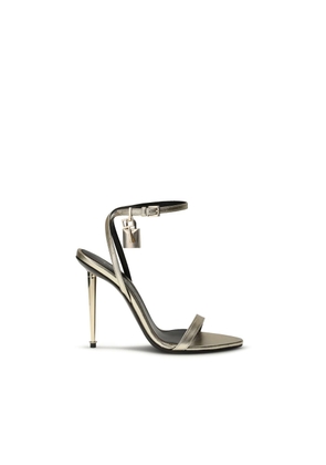 Tom Ford Gold Goatskin Stiletto Heel Sandals - EU36/US6