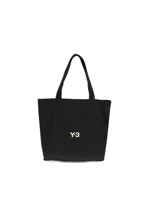 Y-3 Black Cotton Shoulder Bag