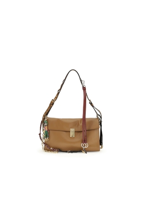 Prada Beige Calf Leather Bos Taurus Shoulder Bag