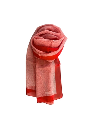 Borbonese Red Silk Women Scarf