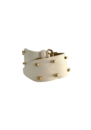 Borbonese White Genuine Leather Women Belt - UNI