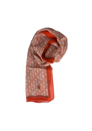 Borbonese Red Silk Women Scarf