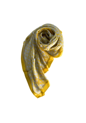 Borbonese Yellow Silk Women Scarf