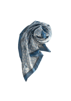 Borbonese Blue Silk Women Scarf