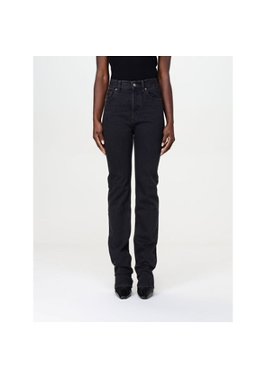 Saint Laurent Black Cotton Straight-Leg Jeans - W28
